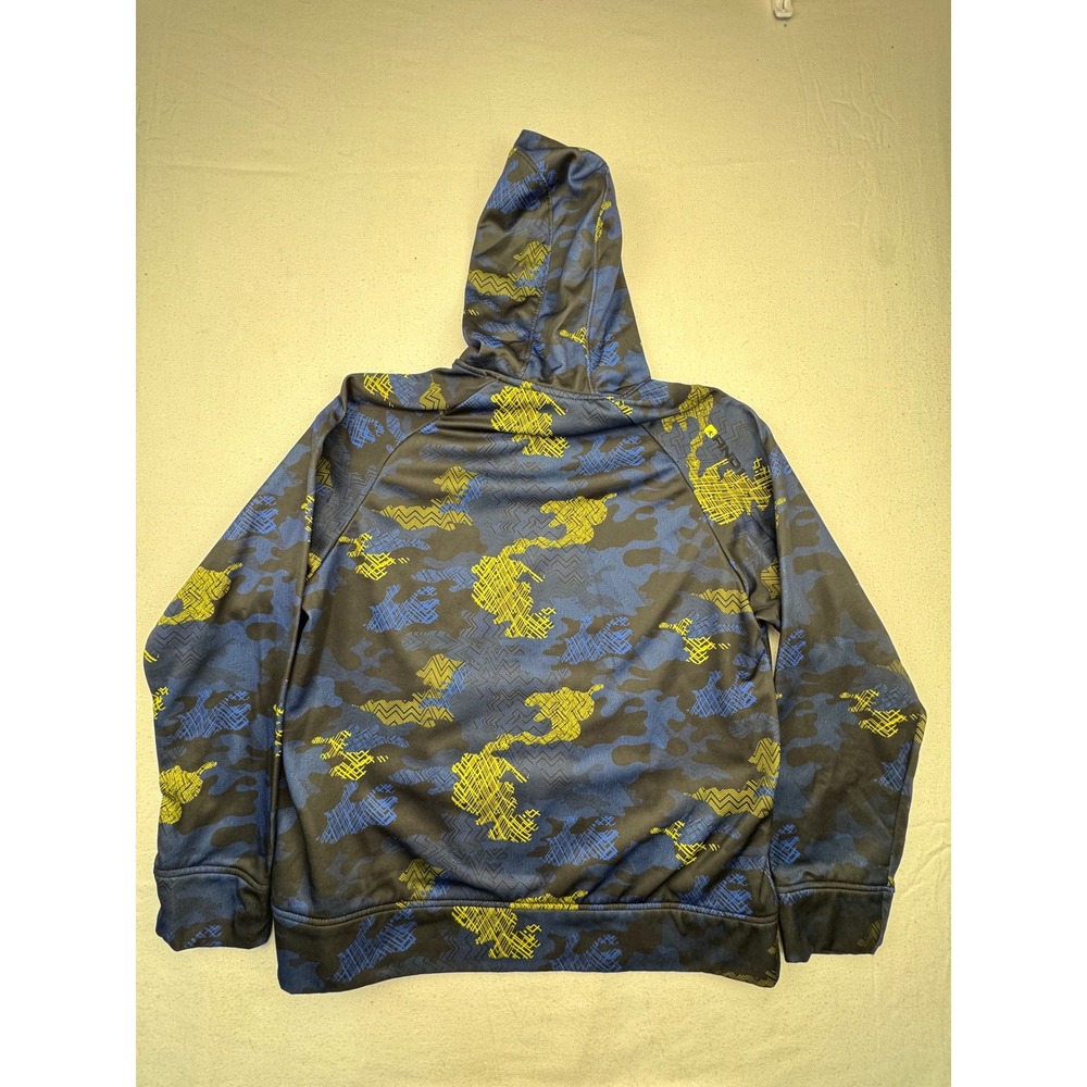 AND1 Hoodie Men Large Blue Camo Athletic Performance Graphic Sweatshirt - Picture 7 of 10